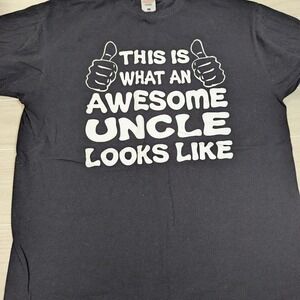 Awesome Uncle black t-shirt Size L